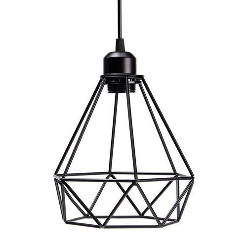 Industrial pendant light in metal cage Triangle