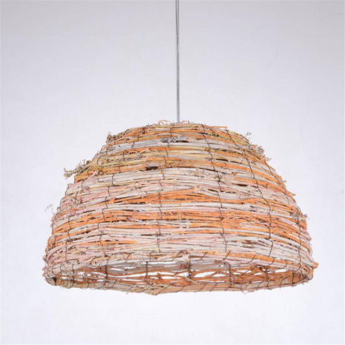 Suspension demi boule en bambou Teahouse