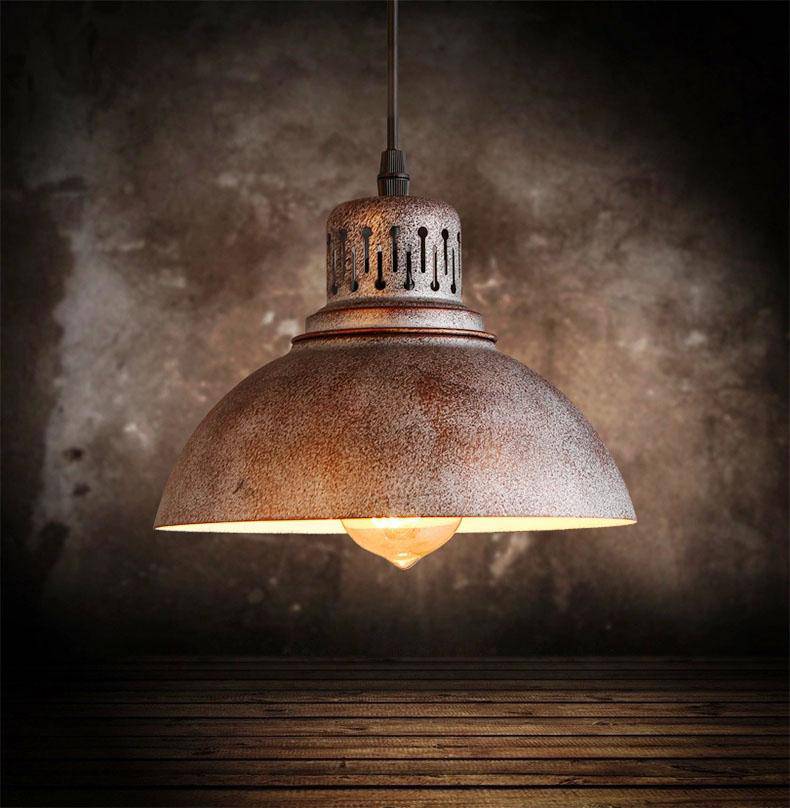 Suspension rustique style retro en métal Cover - vue 2 sur 5
