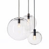 Suspension en verre chromé Nordic Globe