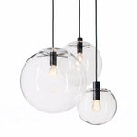 Suspension en verre chromé Nordic Globe