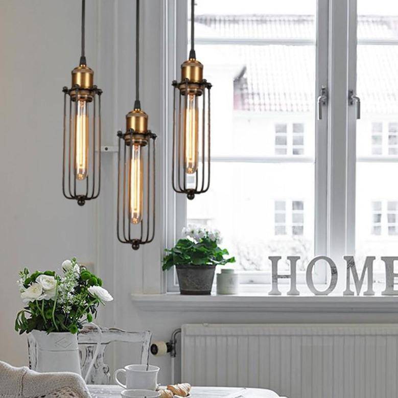 Antique Metal cage pendant lights