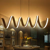 Lustre design à LED en spirale