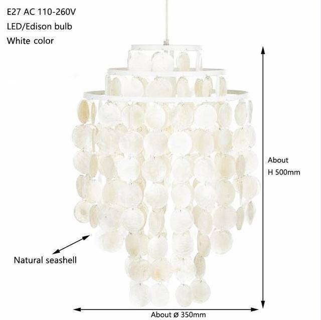 3-circle pendant light with confetti Natural