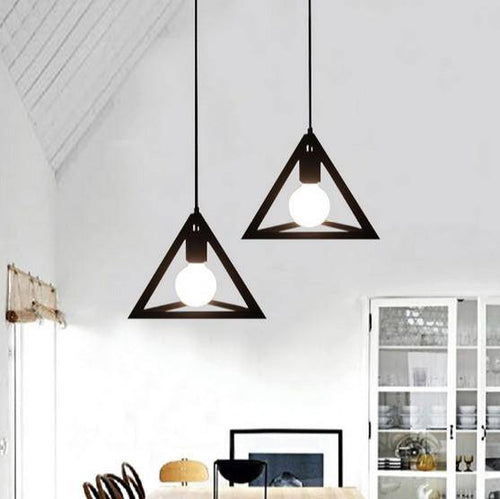 Suspension design en triangle de différentes couleurs - vue 5 sur 10