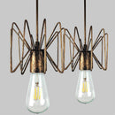 Suspension design dorée à LED ajustable Classic Retro