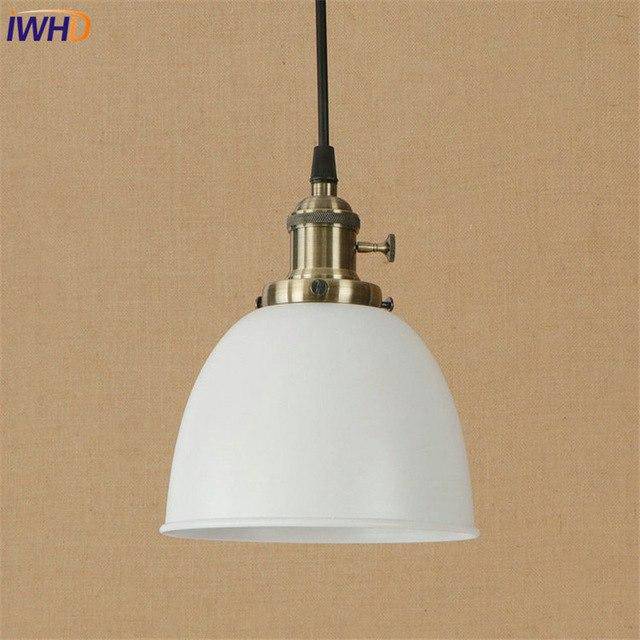 LED pendant light with colorful shade Style