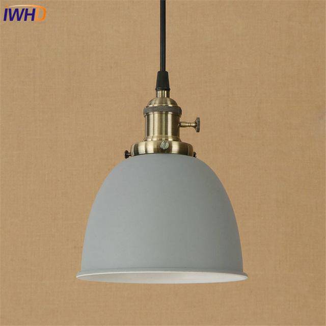 LED pendant light with colorful shade Style
