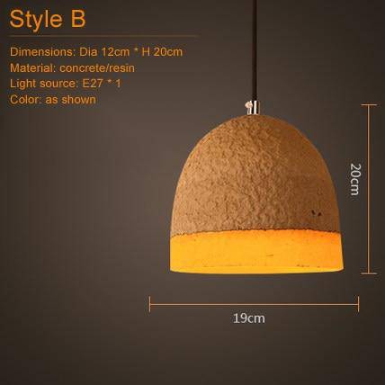 Suspension en céramique terre cuite Concrete - vue 4 sur 27