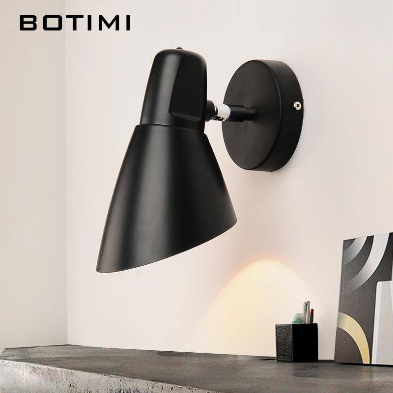 wall lamp Adjustable Nordic LED (black or white)