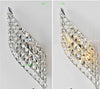 Applique murale LED diagonale en cristal