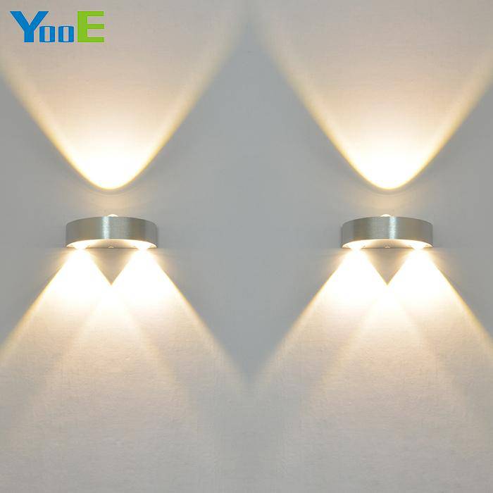 Applique chromé demi-cercle avec LED haut et bas (2 pièces) - vue 4 sur 4
