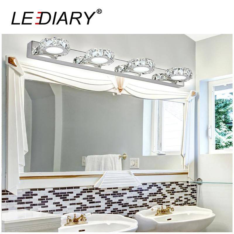 Aplique de pared LED para cuadro y espejo con foco de cristal redondo LEDIARY