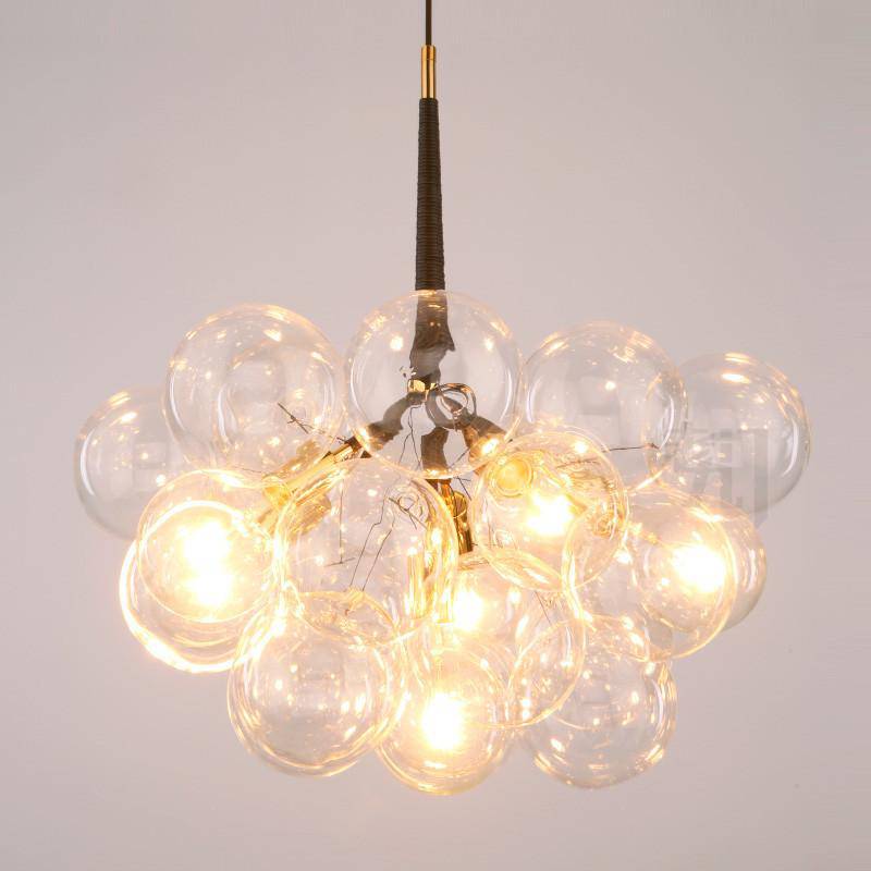 Design chandelier with Modern glass bubbles