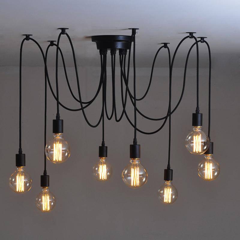 American Vintage pendant lamp with Hanging Bulbs