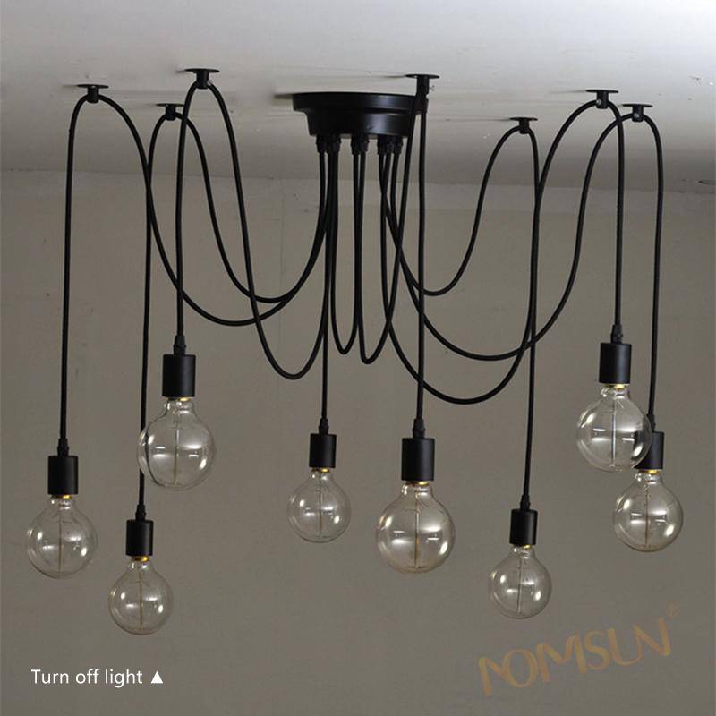 American Vintage pendant lamp with Hanging Bulbs