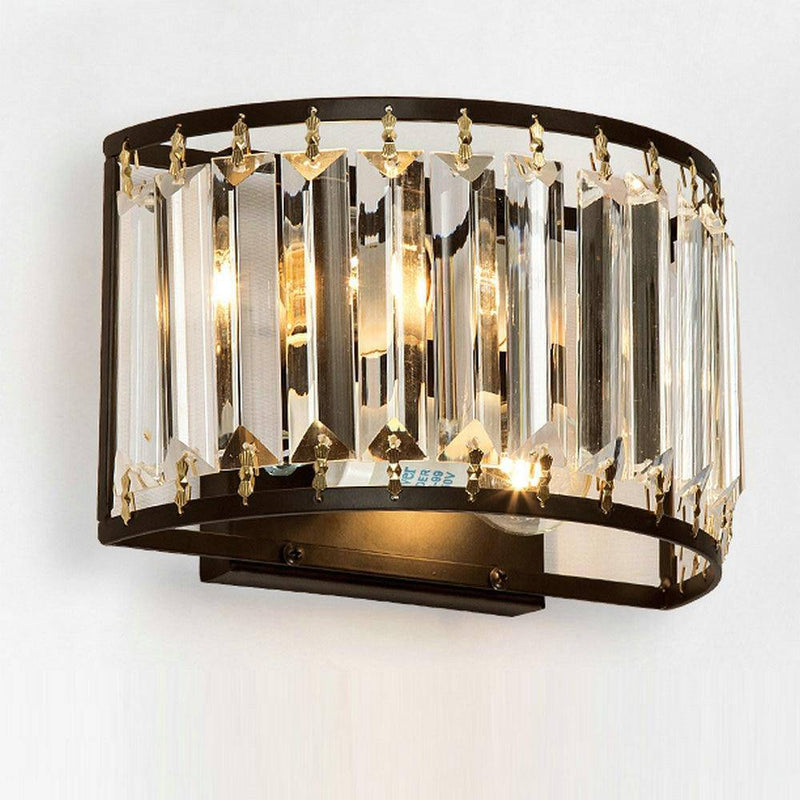 wall lamp retro style crystal glass LED wall hanging