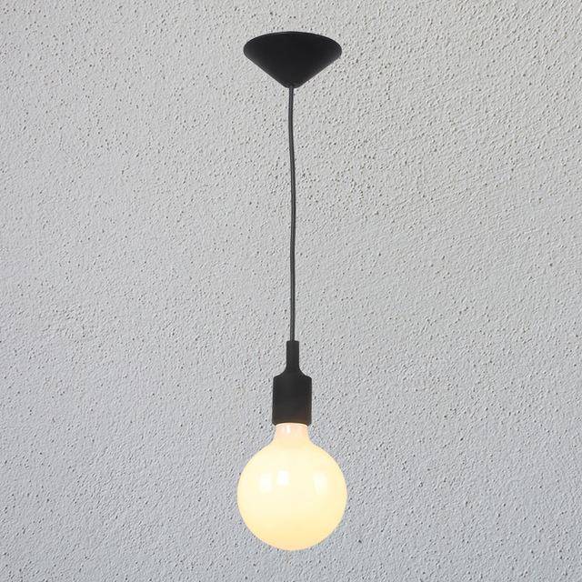 Colorful wire pendant light and Tea Shop Bulb