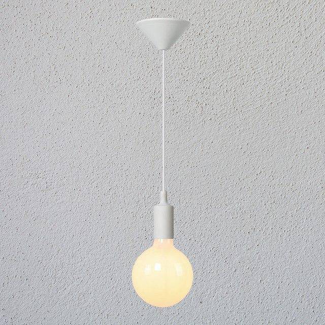 Colorful wire pendant light and Tea Shop Bulb