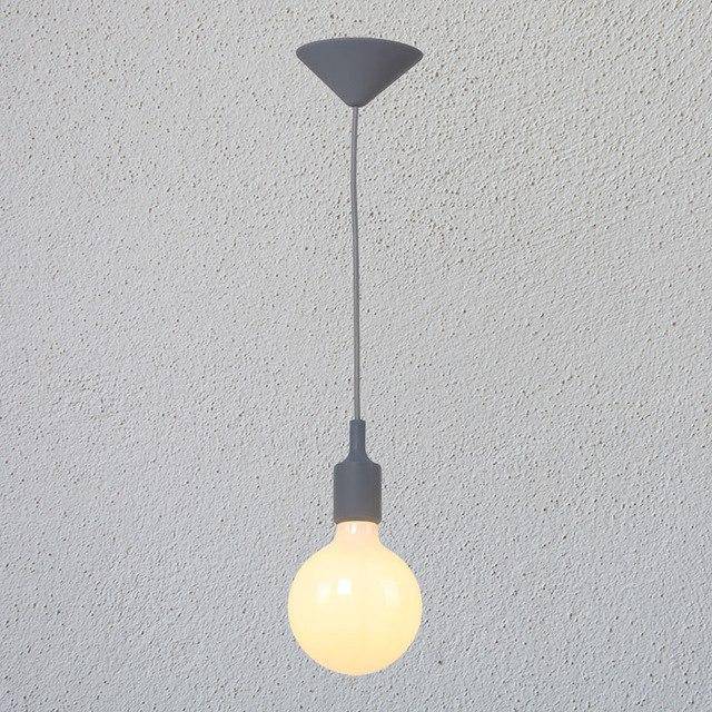 Colorful wire pendant light and Tea Shop Bulb