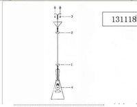 Suspension Modern en aluminum de couleur