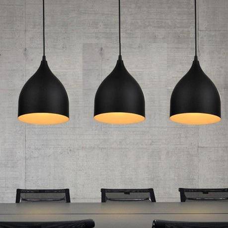 Suspension LED Nordic Loft Style Noir