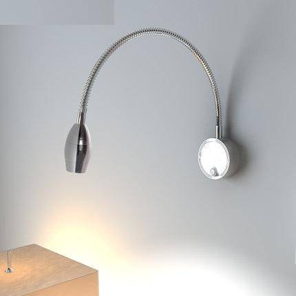 wall lamp LED wall mounted chrome with articulated arm