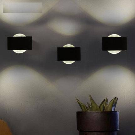 Applique murale à LED carré Gris