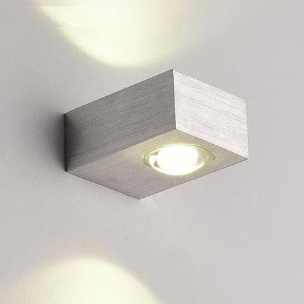 Applique murale à LED carré Gris