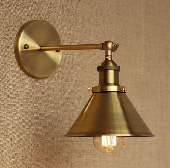 wall lamp Antique gold-plated industrial copper style wall hanging