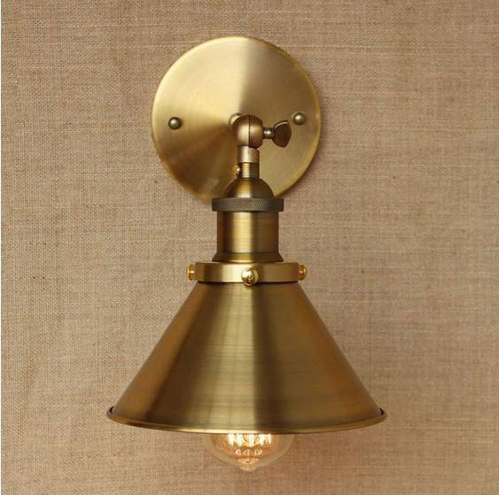wall lamp Antique gold-plated industrial copper style wall hanging