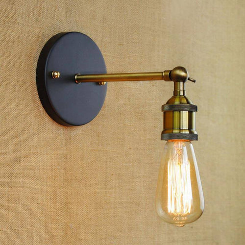 wall lamp industrial style metal wall hanging in gold