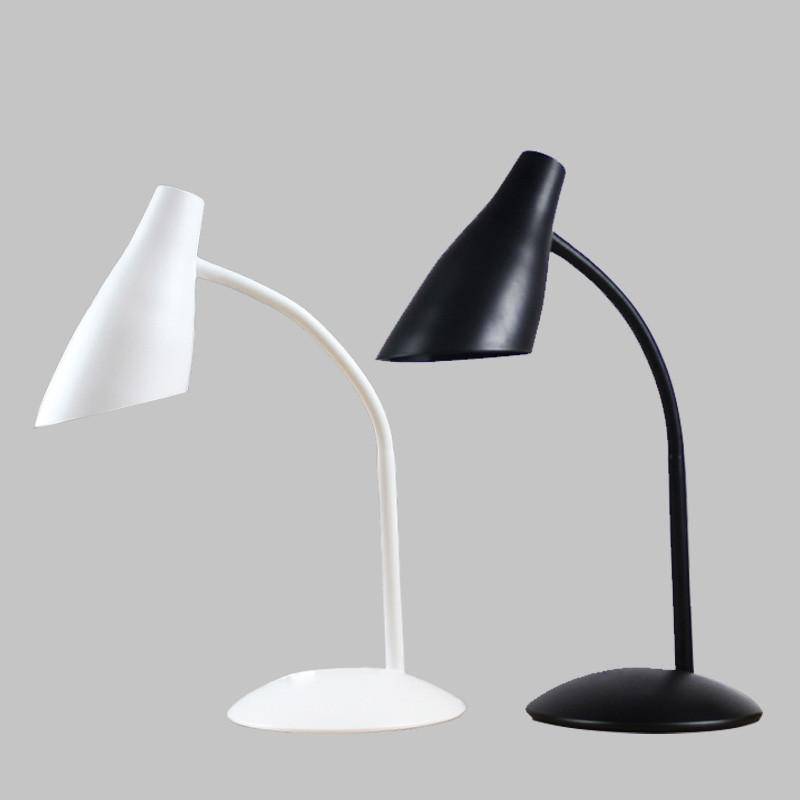 Lampe de bureau LED branchement USB (noir ou blanc)