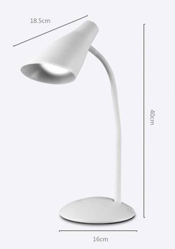 Lampe de bureau LED branchement USB (noir ou blanc)