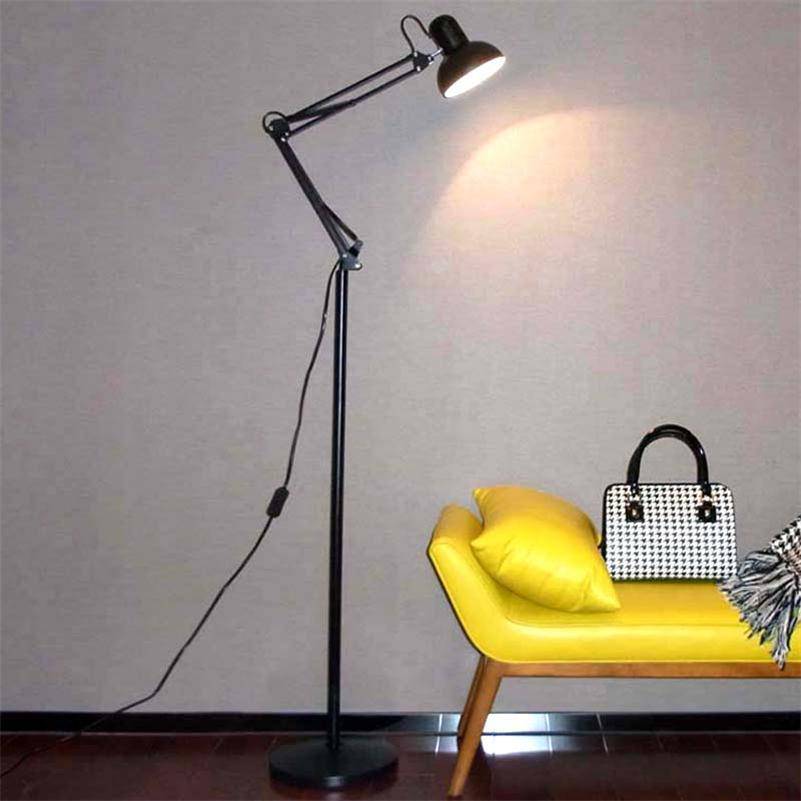 Lampadaire sur pied avec bras articulé couleurs - vue 4 sur 6