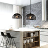 Suspension LED Modern Creative demi boule (noir, blanc ou rouge)