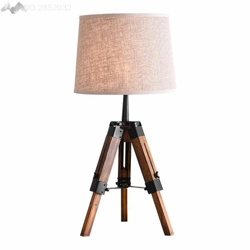 Bedside lamp with adjustable foot and lampshade fabric