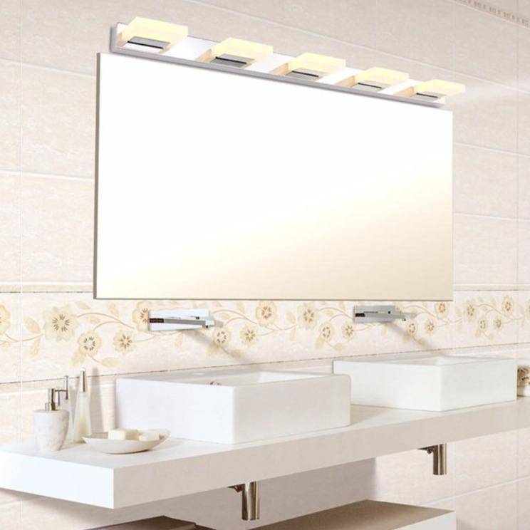 wall lamp acrylic picture and mirror chrome LED