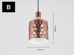 Suspension chromé en plusieurs formes avec ronds Polka