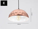 Suspension chromé en plusieurs formes avec ronds Polka