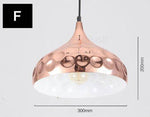 Suspension chromé en plusieurs formes avec ronds Polka