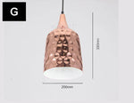 Suspension chromé en plusieurs formes avec ronds Polka