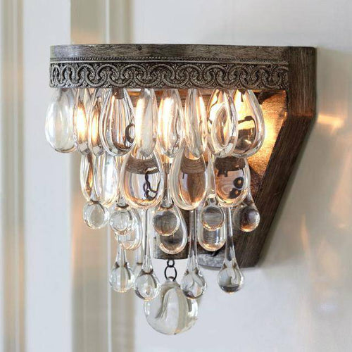 wall lamp Luxury European crystal wall hanging