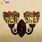 Applique murale antique rustique en verre à formes colorées FUMAT