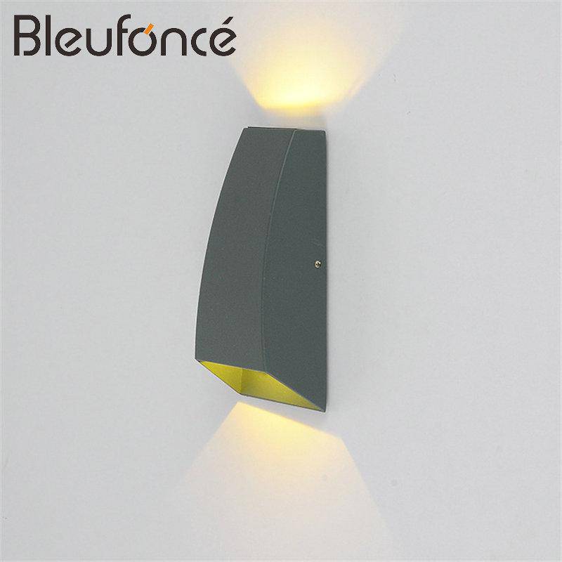 wall lamp Waterproof design wall (black or grey)