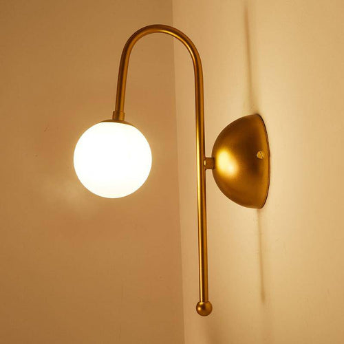 Lámpara de pared dorada design Sconce