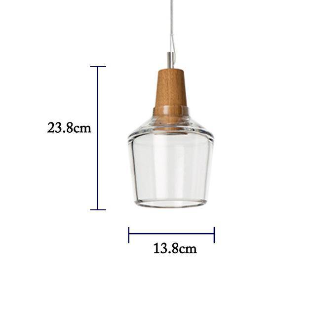 Lámpara de suspensión Vidrio LED de diferentes formas
