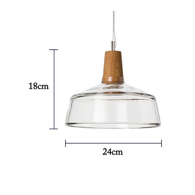 Suspension à LED en verre de différentes formes - vue 8 sur 11
