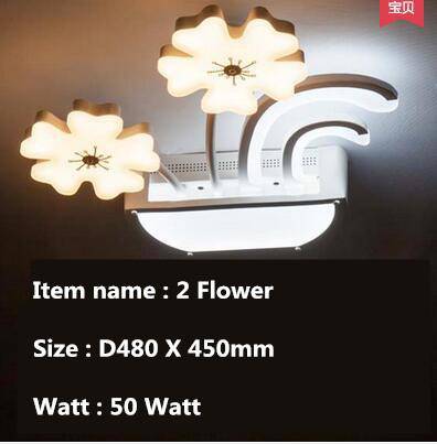 Plafonnier LED en forme de fleurs