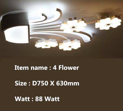 Lámpara de techo LED en forma de flor